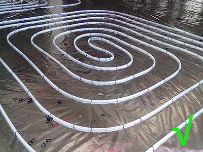 地暖管正確安裝